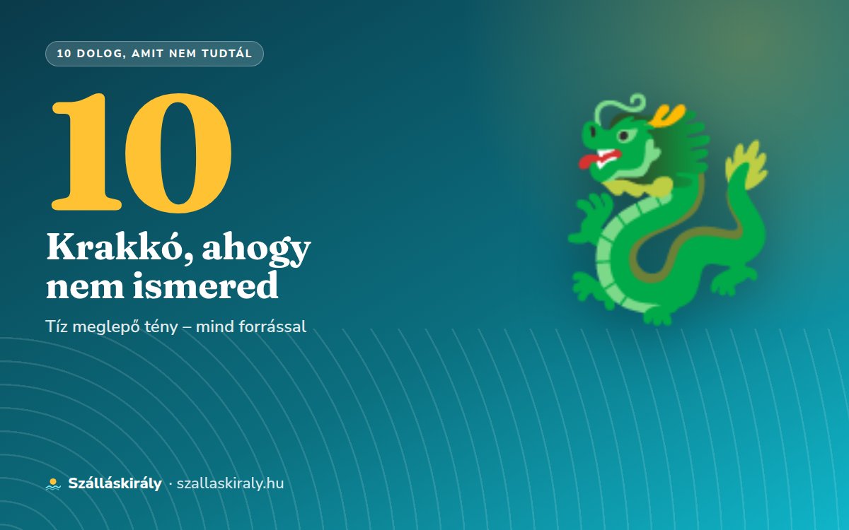 10 dolog, amit nem tudtál Krakkóról