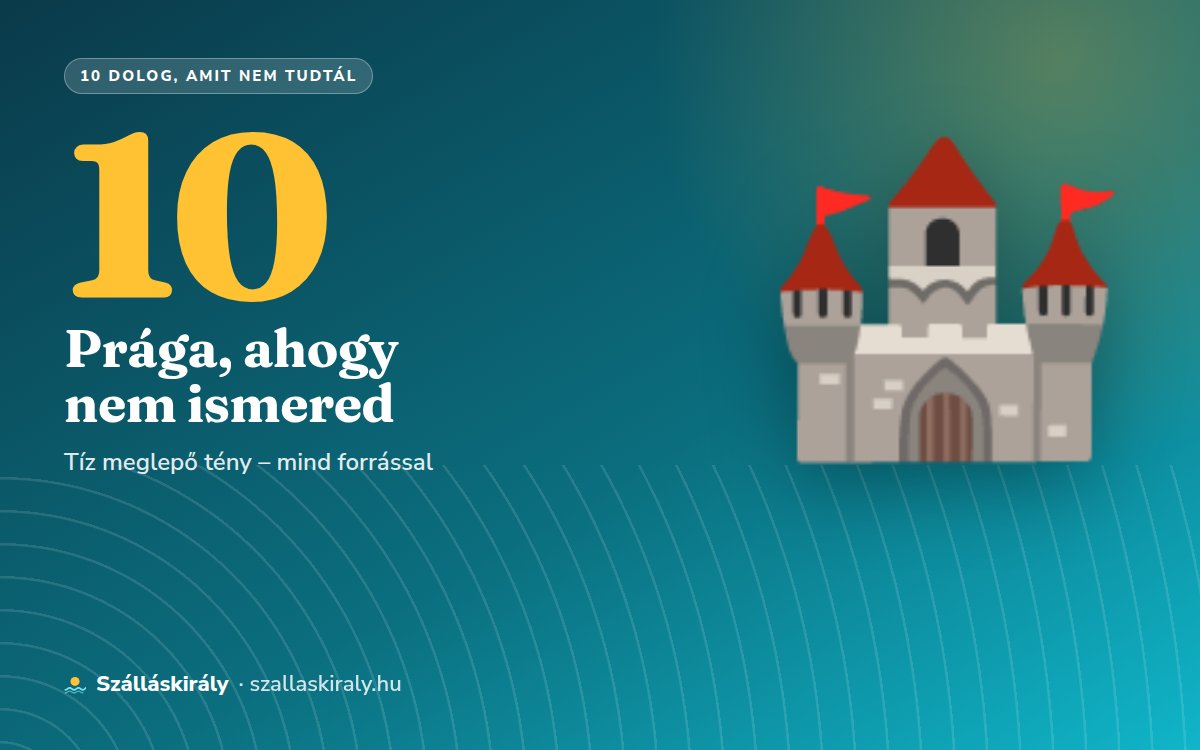 10 dolog, amit nem tudtál Prágáról
