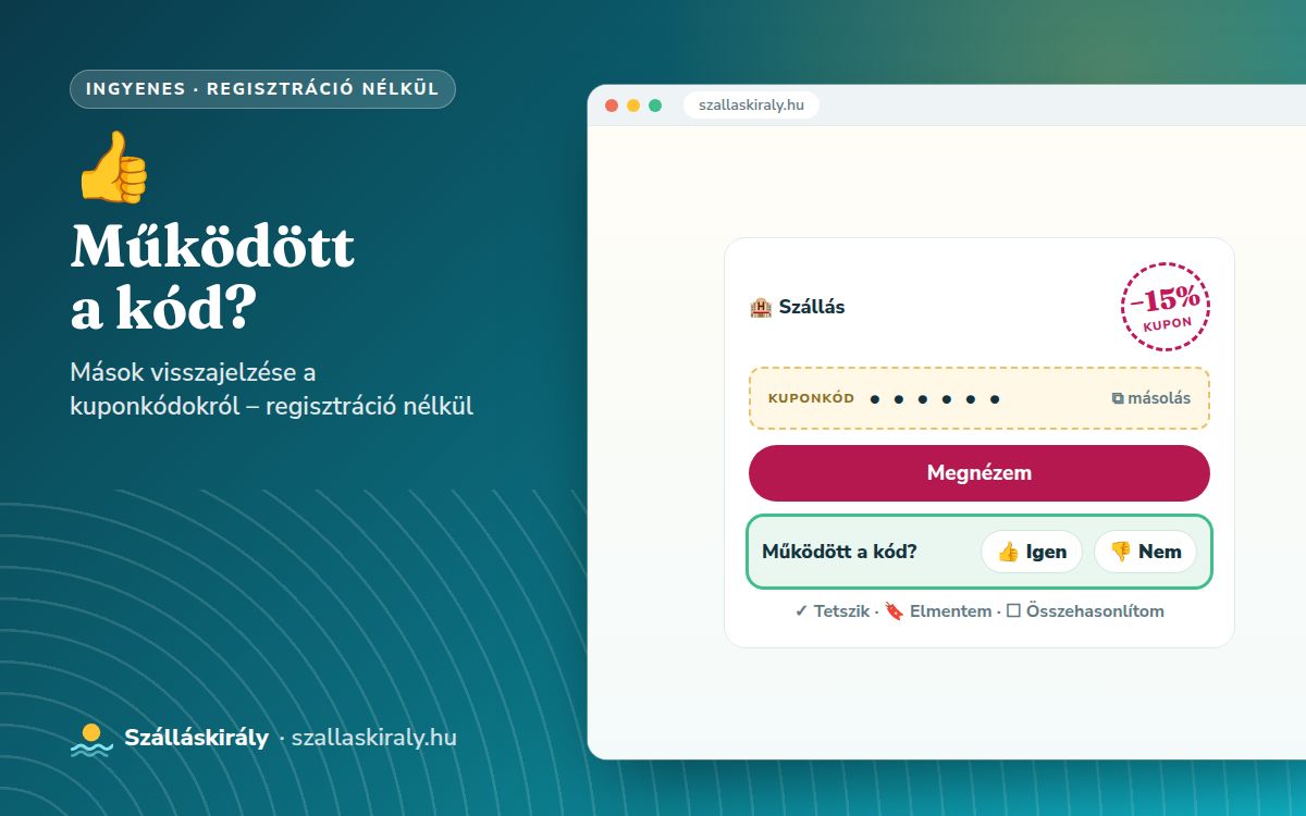 Működött a kód? Mások visszajelzése a kuponkódokról