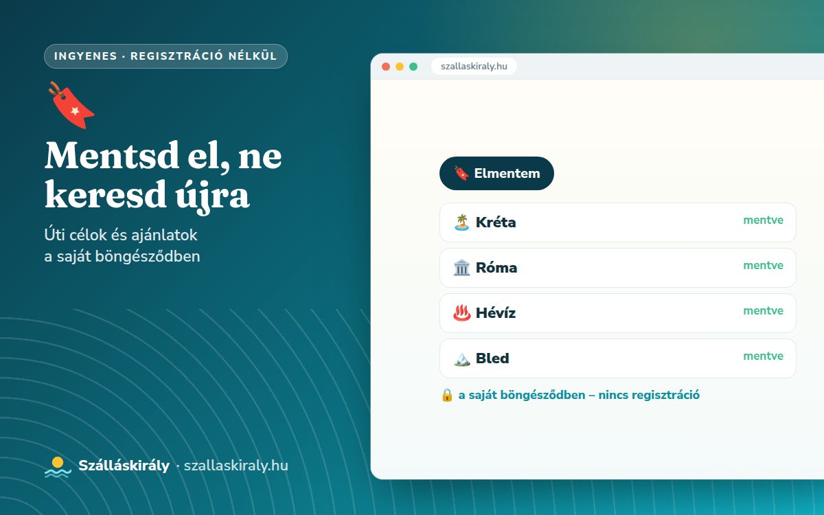 Mentsd el, ne keresd újra – regisztráció nélkül